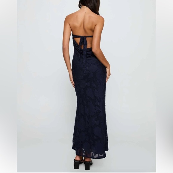 Elegant Navy Blue Haley Maxi Dress - Picture 2 of 10